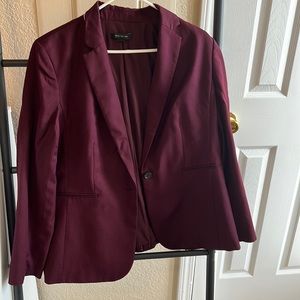 Burgundy blazer